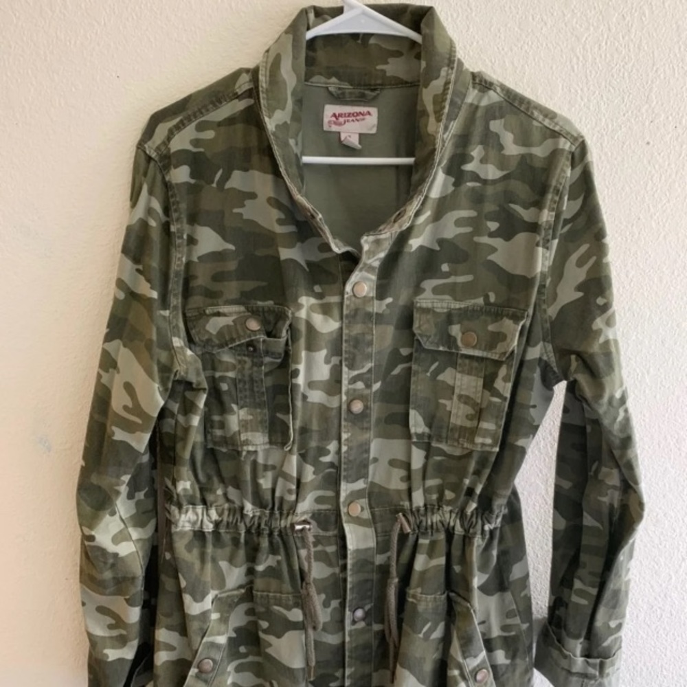 Camo juniors jacket coat Arizona jeans